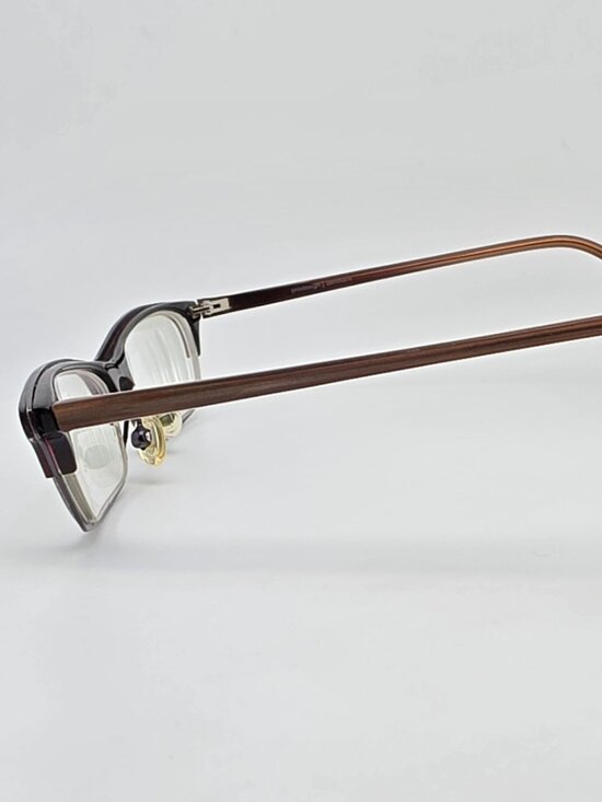 Prodesign Denmark 1619 c 3932 Brown Aubergine Cat Eye Eyeglasses Frame w/ Case main image 14